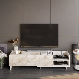 Hanah Home Parion Soporte de TV Blanco